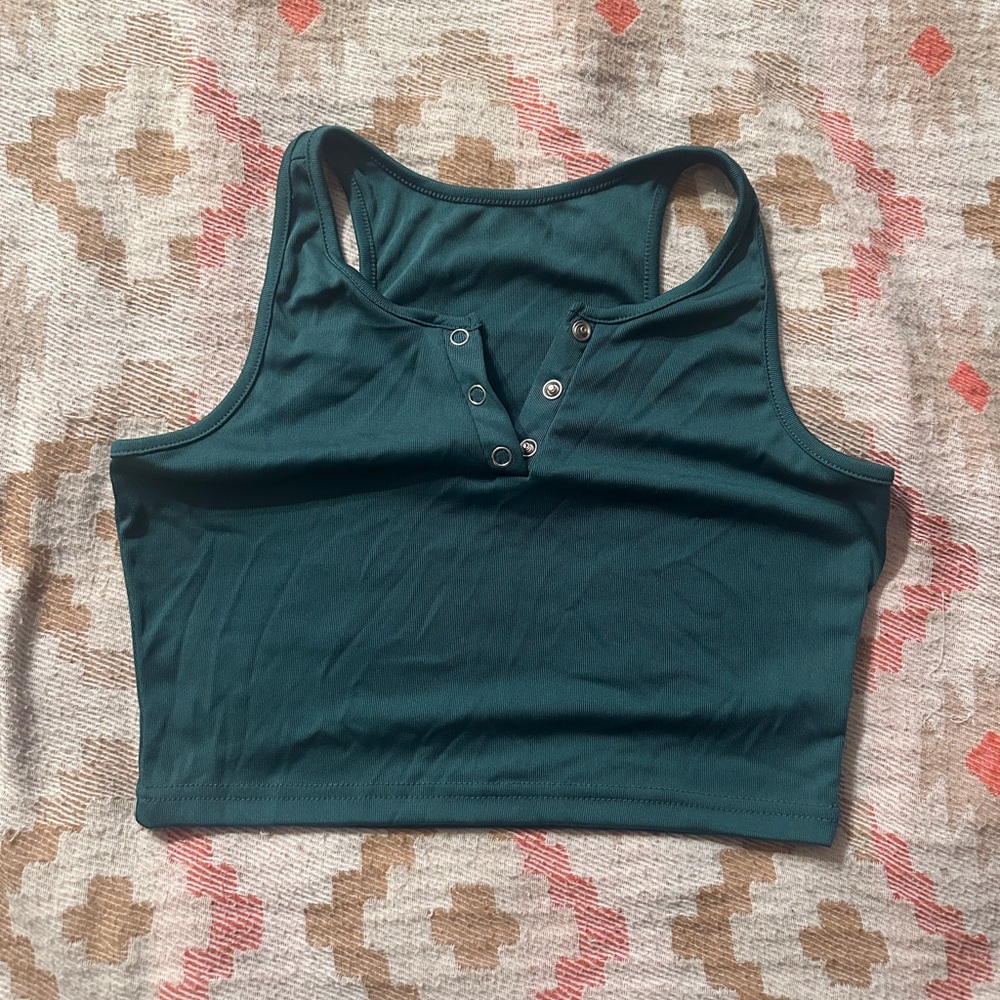 Teal Sleeveless Women's Top